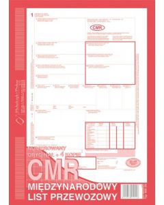 800-2N CMR A4 80kartek 1+4 numerowany międzynarodowy list przewozowy M&P