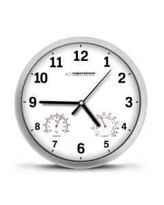 Zegar ścienny LYON biały EHC016W ESPERANZA