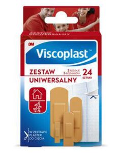 Zestaw plastrów VISCOPLAST, 24szt, kolorów