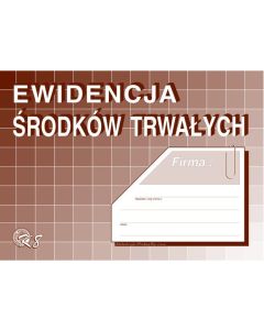 Ewidencja środków trwałych A5, 32 str, K-8, druki akcydensowe