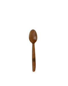 Łyżeczka drewniana deserowa brązowa 50 szt., 13cm, wielokrotnego użytku 45847