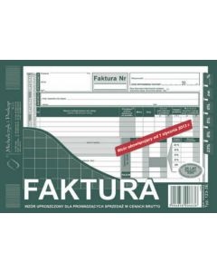 Druki faktur, Faktura VAT A5, 80 str., 123-3, druki akcydensowe