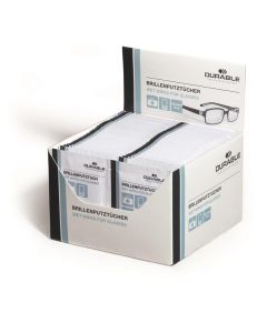 Chusteczki do czyszczenia okularów DURABLE (585302) 100szt (50x2szt)