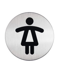 Piktogram, tabliczka Ø83 symbol 'WC DAMSKI'