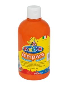 Farby tempery, wodorozcieńczalne Carioca 500 ml pomarańczowa