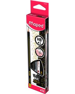 Ołówek BLACKPEPS DECO HB Maped 850060