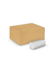 Ręczniki papierowe składane celuloza, 2 warstwy, biały, V-Fold 2800 listków (20szt) VELVET PROFESSIONAL No Name 5600049 (ZZ)