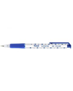 Długopis AUTOMAT SUPERFINE z supercienką końcówką, 0,5mm niebieski TO-069 Toma