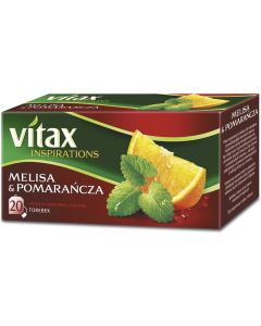 Herbata VITAX INSPIRATIONS Melisa&pomarańcza (20 saszetek) 33g zawieszka