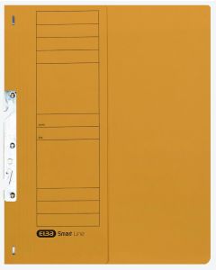 Skoroszyt kartonowy ELBA 1/2 A4, hakowy, żółty, 100551892