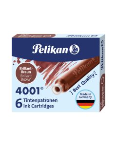 Naboje PELIKAN TP/6 brązowe