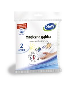 Magiczna gąbka STELLA, 2 szt, biały + niebieski