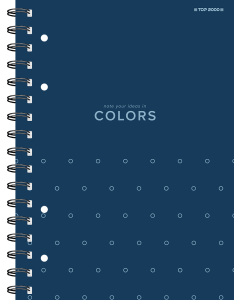 Kołozeszyt TOPCOLORS 2SPI A4 100K 70G kratka niebieski 400169230 Top 2000