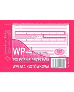 Przelew druk, Polecenie przelewu wpłata gotówkowa 4-ODC., 6 (miękkie) 445-5-M, Druczek przelewu