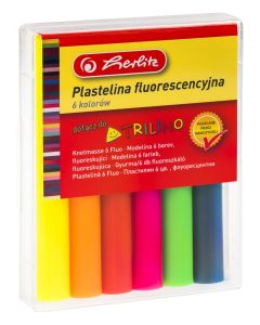 Plastelina 6 kolorów fluorescencyjnych 0009563693 HERLITZ