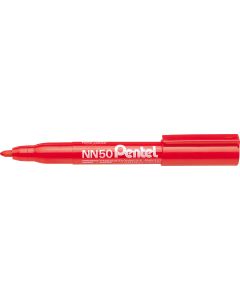 Marker permanentny NN50 czerwony okrągła końcówka PENTEL