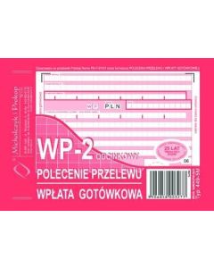 Przelew podatkowy druk, Polecenie przelewu wpłata gotówkowa 2-odc., druczek przelewu