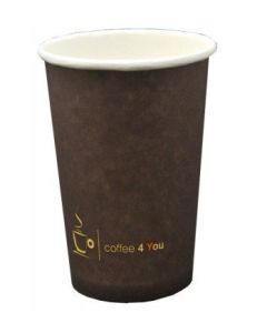 Kubek papierowy 250ml z nadrukiem COFFEE 4 YOU