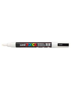 Marker z tuszem pigmentowym PC-3M biały POSCA UNPC3M/DBI